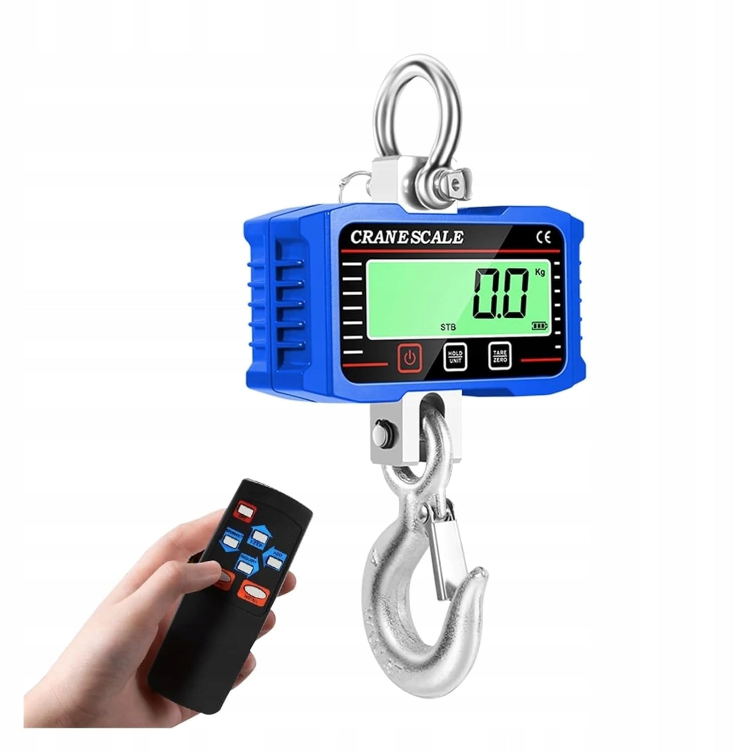 LCD CRANE HOOK SCALE 2000KG WAREHOUSE BIG BAG SUSPENDED HANGING 2T
