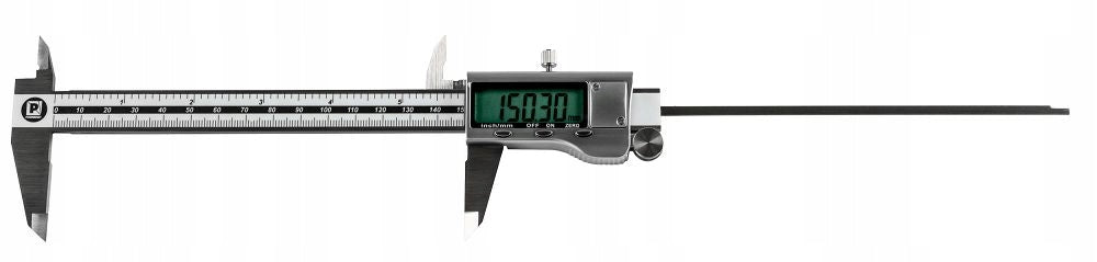 LCD DIGITAL CALIPER 150mm 0,01mm INTERNAL MEASUREMENT EXTERNAL 2 BATTERIES Product weight with unit packaging 0.35 kg