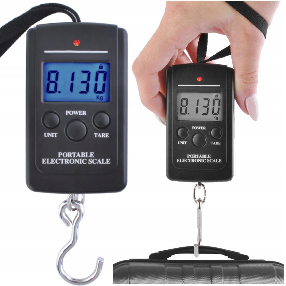 LCD DIGITAL HOOK SCALE FOR LUGGAGE TRAVEL LUGGAGE DIGITAL FISHING 40kg