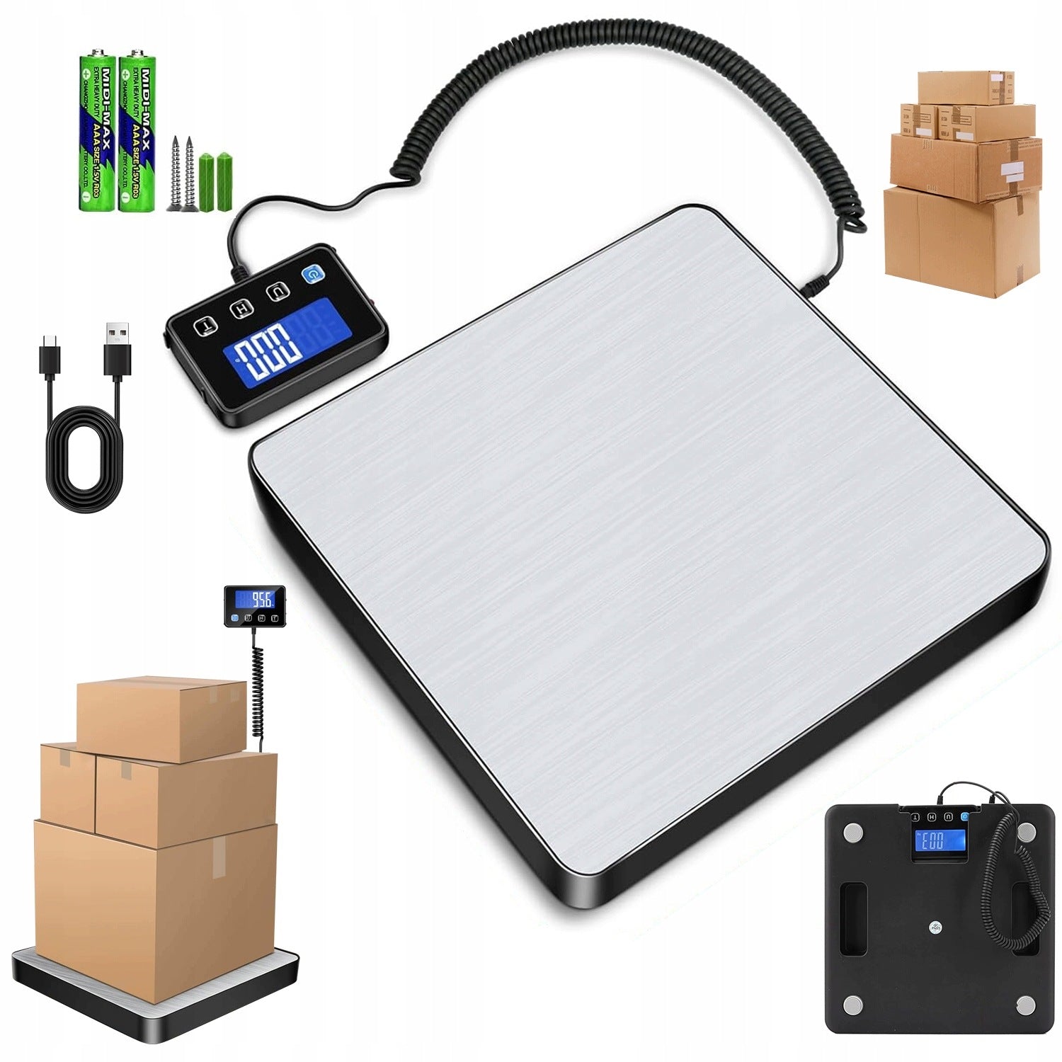 LCD ELECTRONIC SCALE WAREHOUSE PLATFORM STORE 200KG