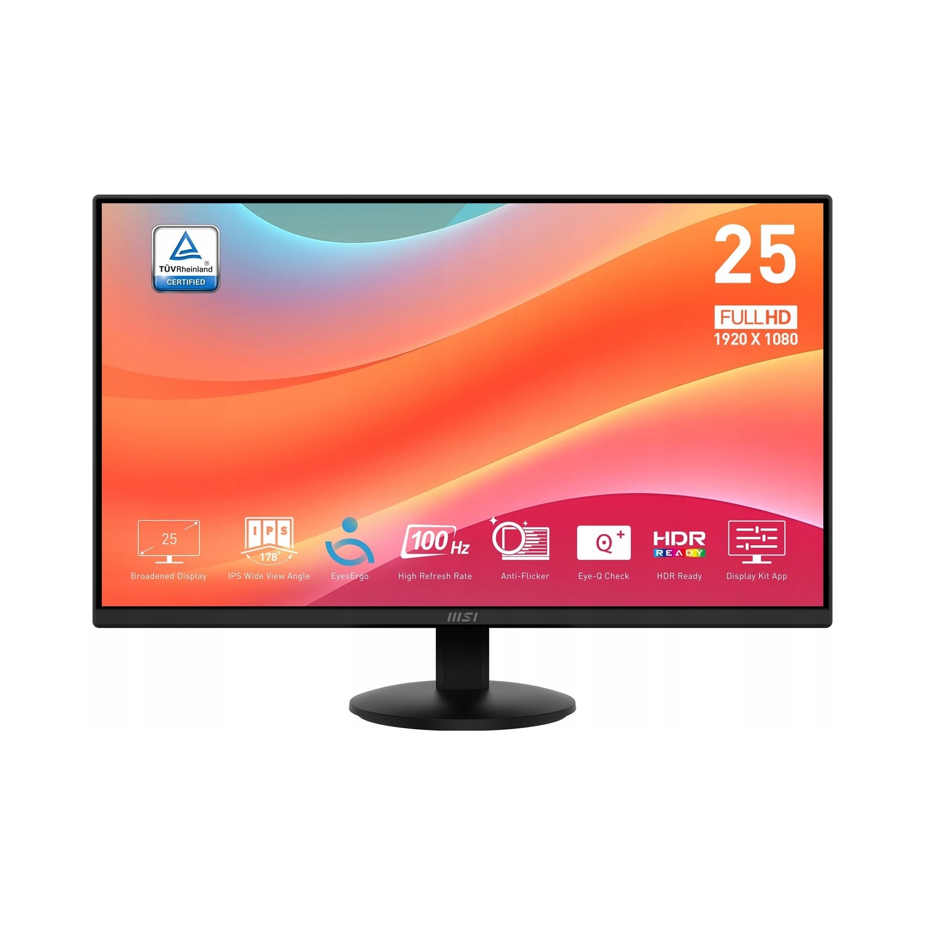 LCD Monitor MSI MP252L 25" 1920 x 1080 px IPS / PLS
