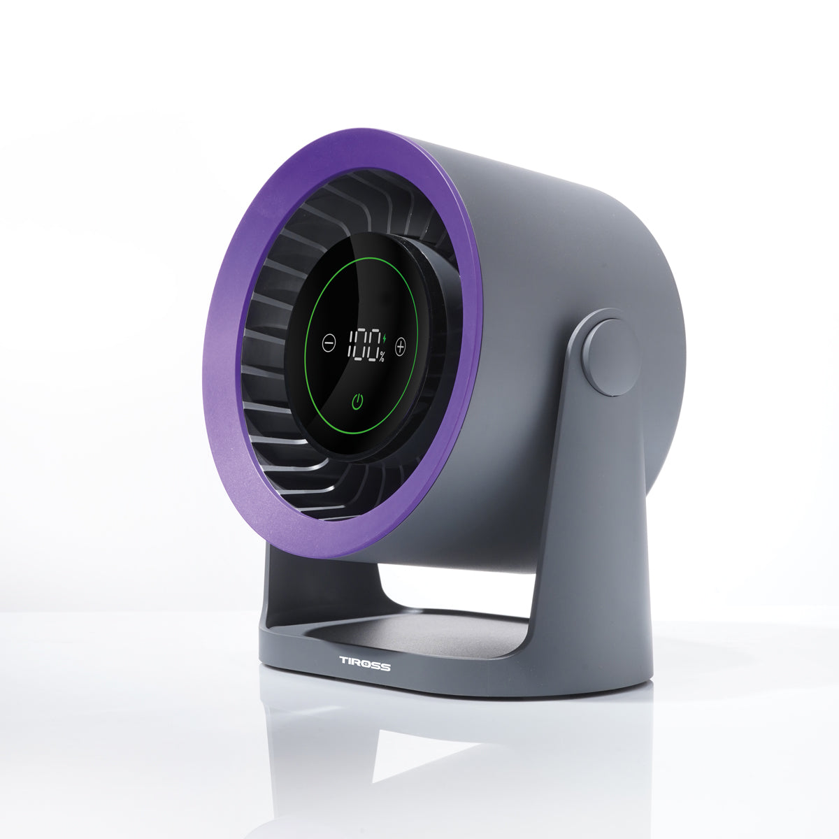 LCD Rechargeable Desk Fan 100 Modes Powerful Air Circulator Model DS3420