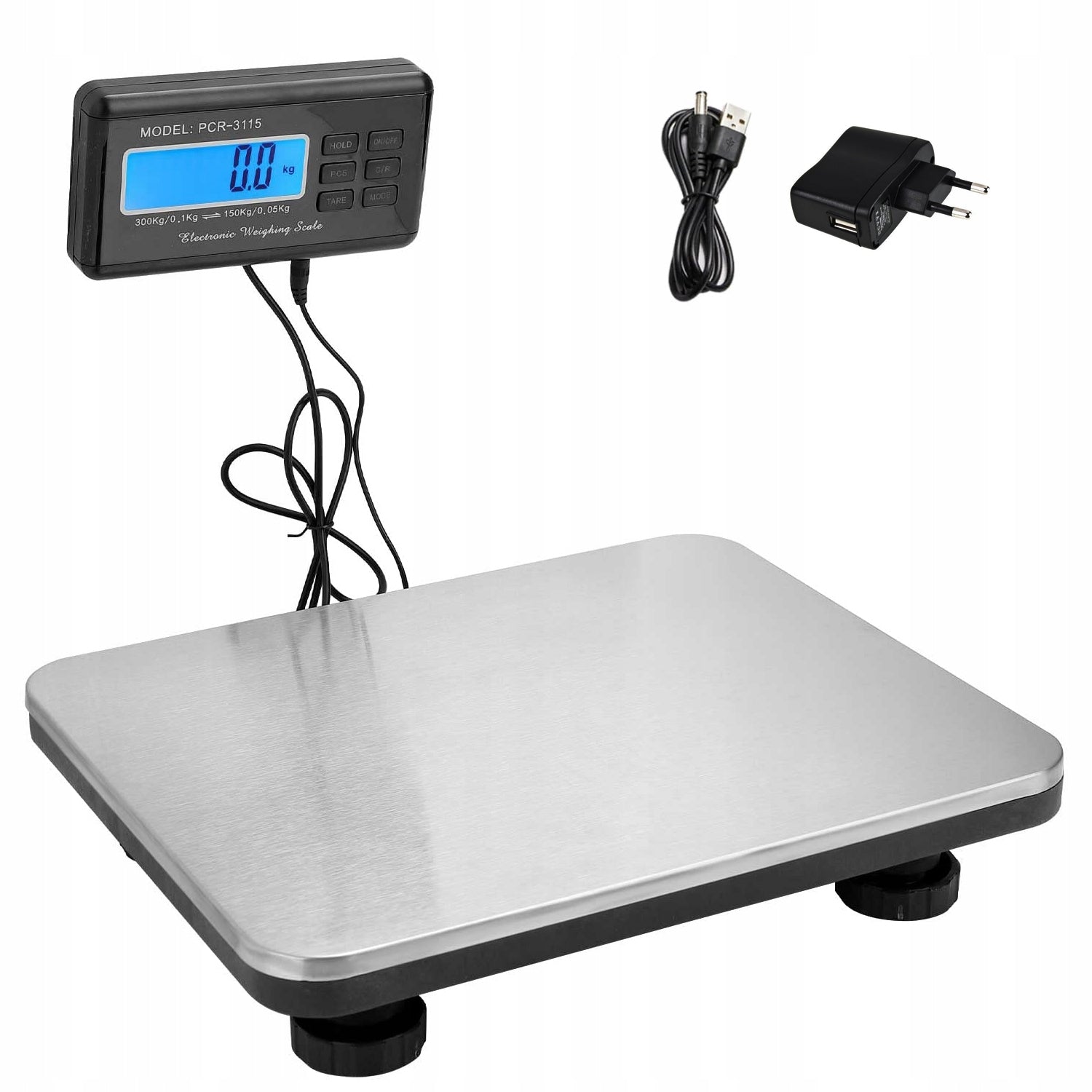 LCD WAREHOUSE SCALE SHOP INDUSTRIAL ELECTRONIC PLATFORM 300KG