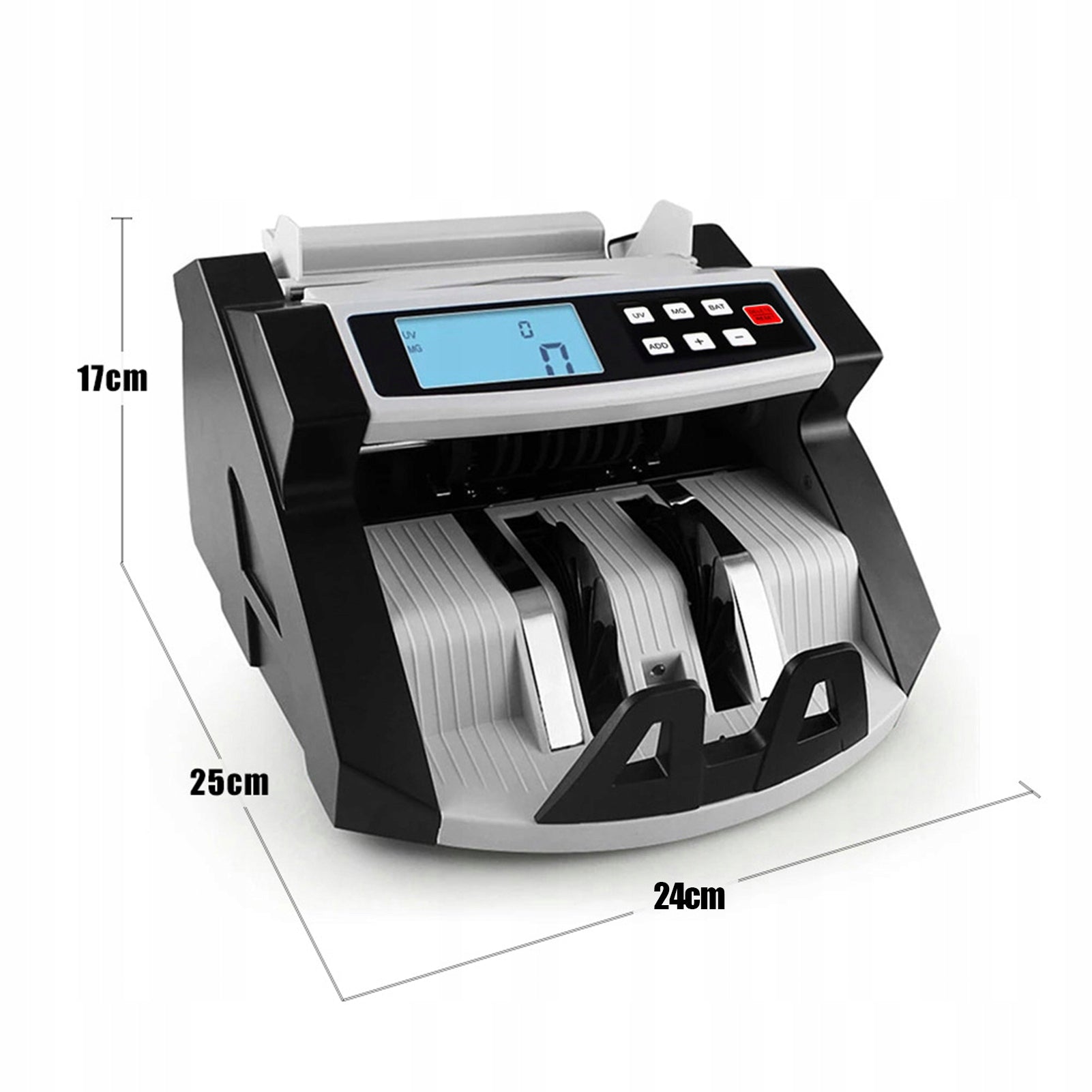 LCD in foreign currency displays counterfeit money detector for dollar GQ Brand no brand