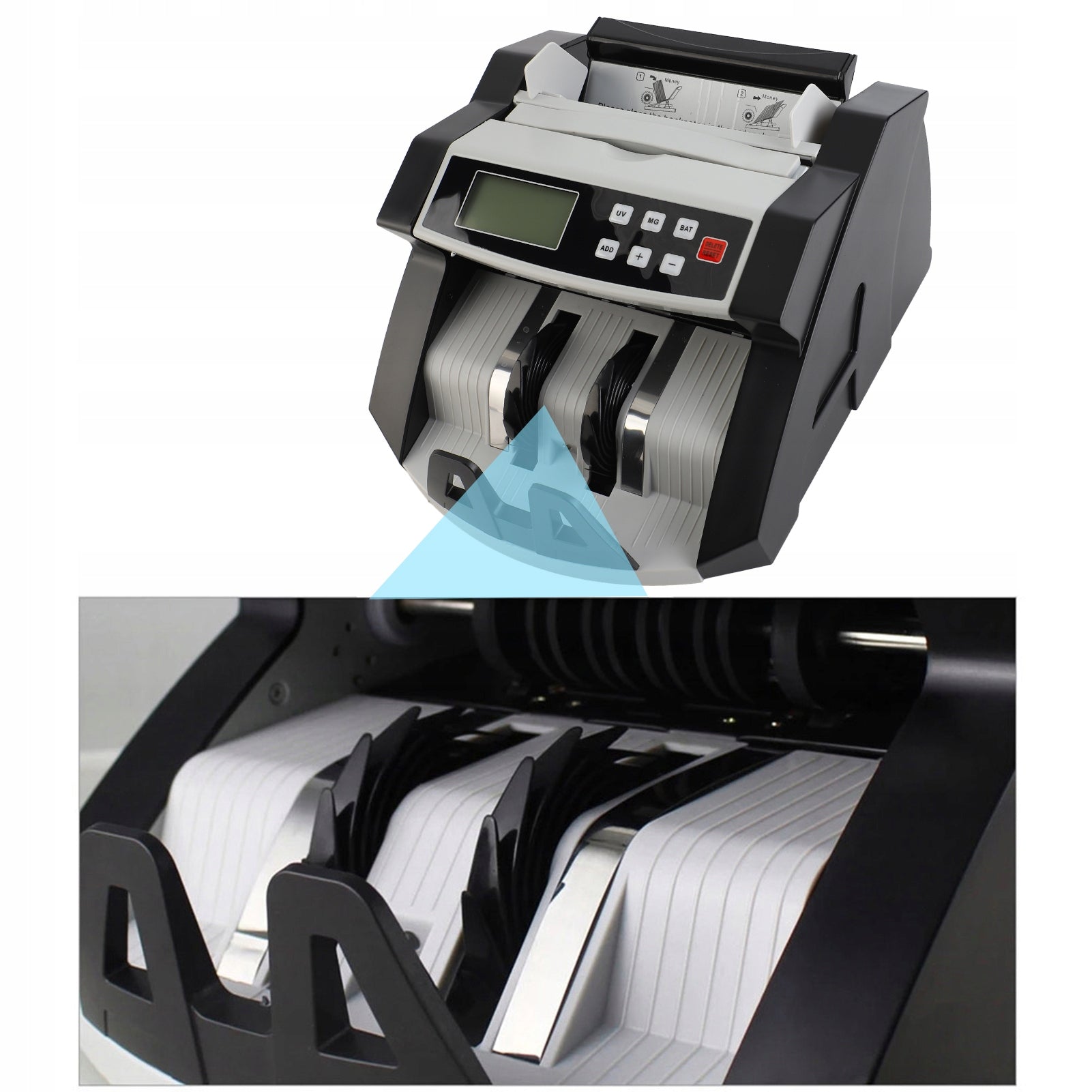 LCD in foreign currency displays counterfeit money detector for dollar PB Printing technology other