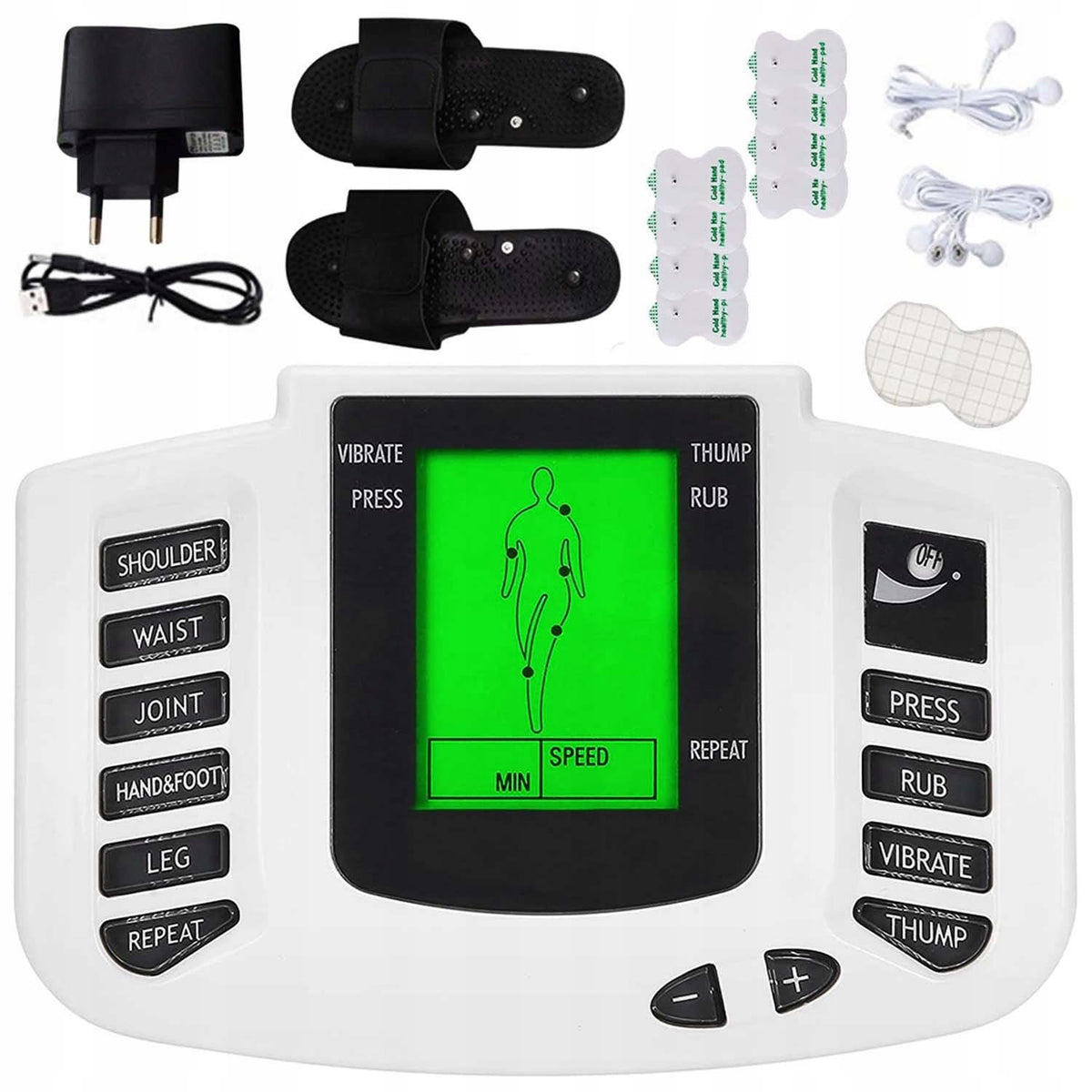 LCD muscle stimulator for the whole body TENS EMS