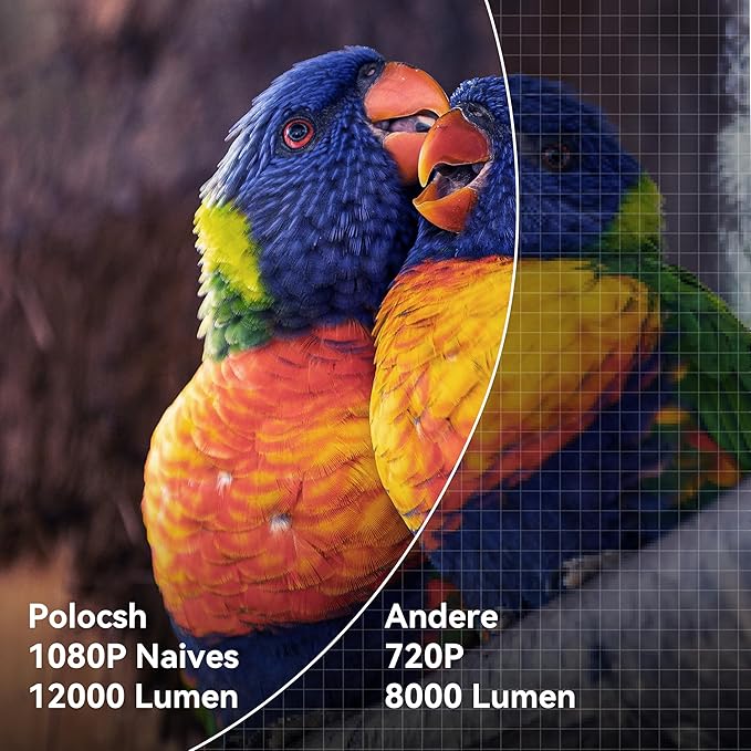 LCD projector Polocsh P6 projector 4k black Brand no brand