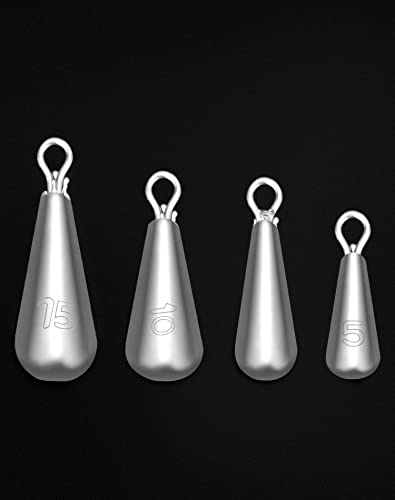 LEAD FISHING WEIGHTS SET OF 25 PIECES 4 SIZES FISHING Manufacturer code Bez marki