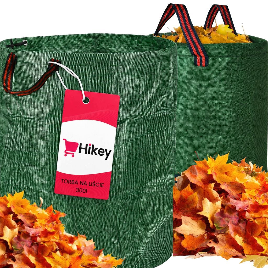 LEAF BAG 300L GARDEN BAG GRASS BASKET WASTE WITH HANDLES Packaging status original