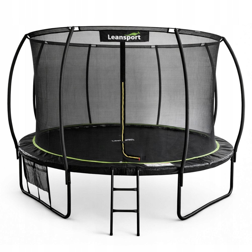 LEAN Garden Trampoline With Indoor Mesh Black and Green 487CM 16FT
