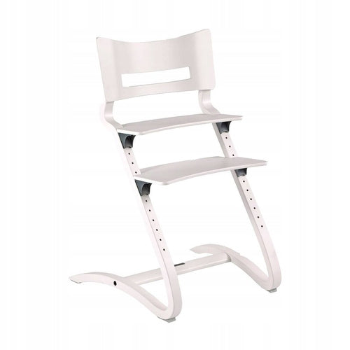 LEANDER high chair,white + railing, tray,cushion Color white