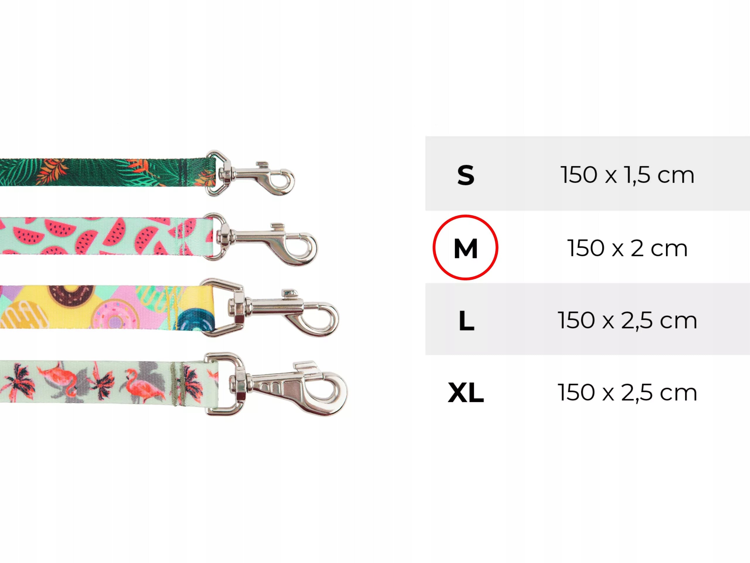 LEASH AMIPLAY BEHAPPY M 150CM CHERRY FOR DOG Brand Amiplay