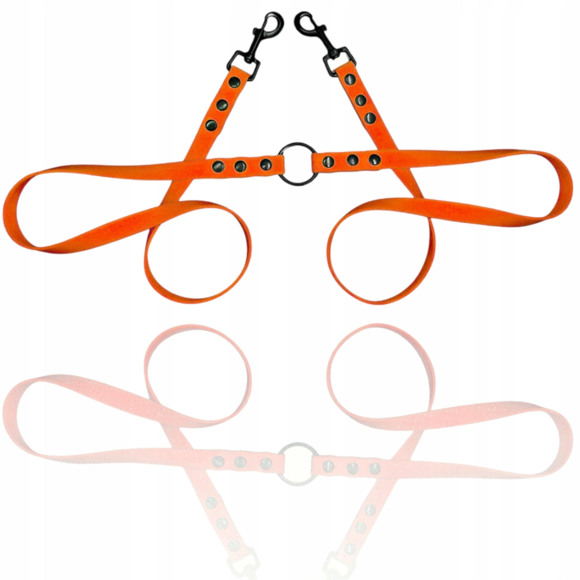 LEASH DOUBLE SPLITTER WATERPROOF BIOTHANE FOR DOGS SMALL DOG 1CM Maximum leash length 0.7 m