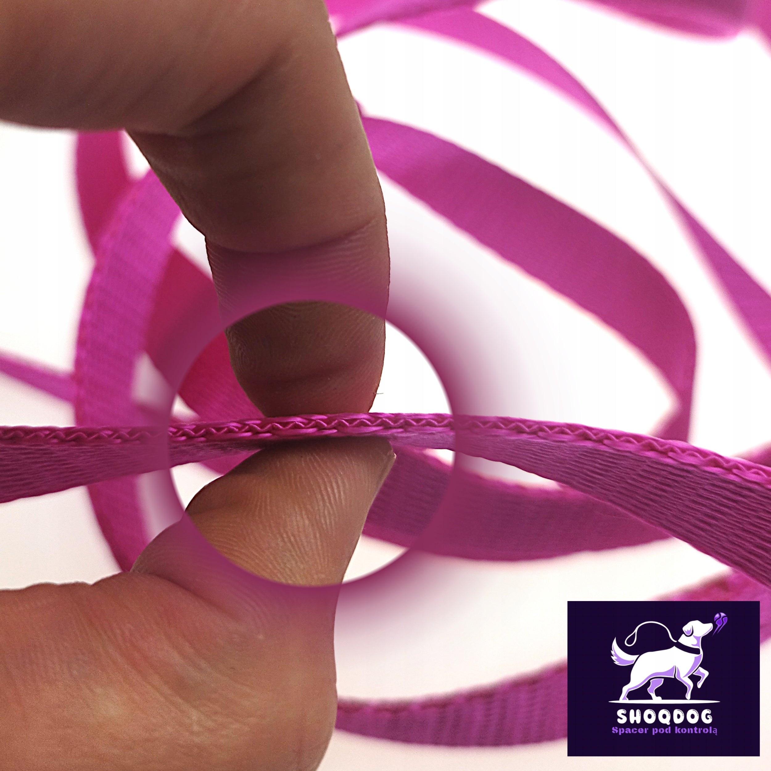 LEASH FOR BIG DOG STRONG 10M THICK DURABLE TAPE CITY CORD PINK Packaging status original