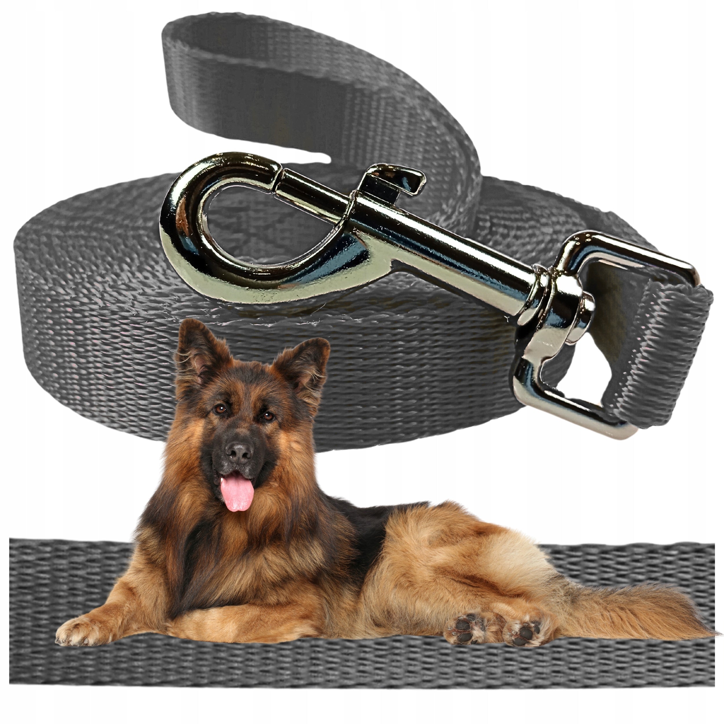 LEASH FOR BIG DOG TRAINING CITY CORD STRONG 4M GREY
