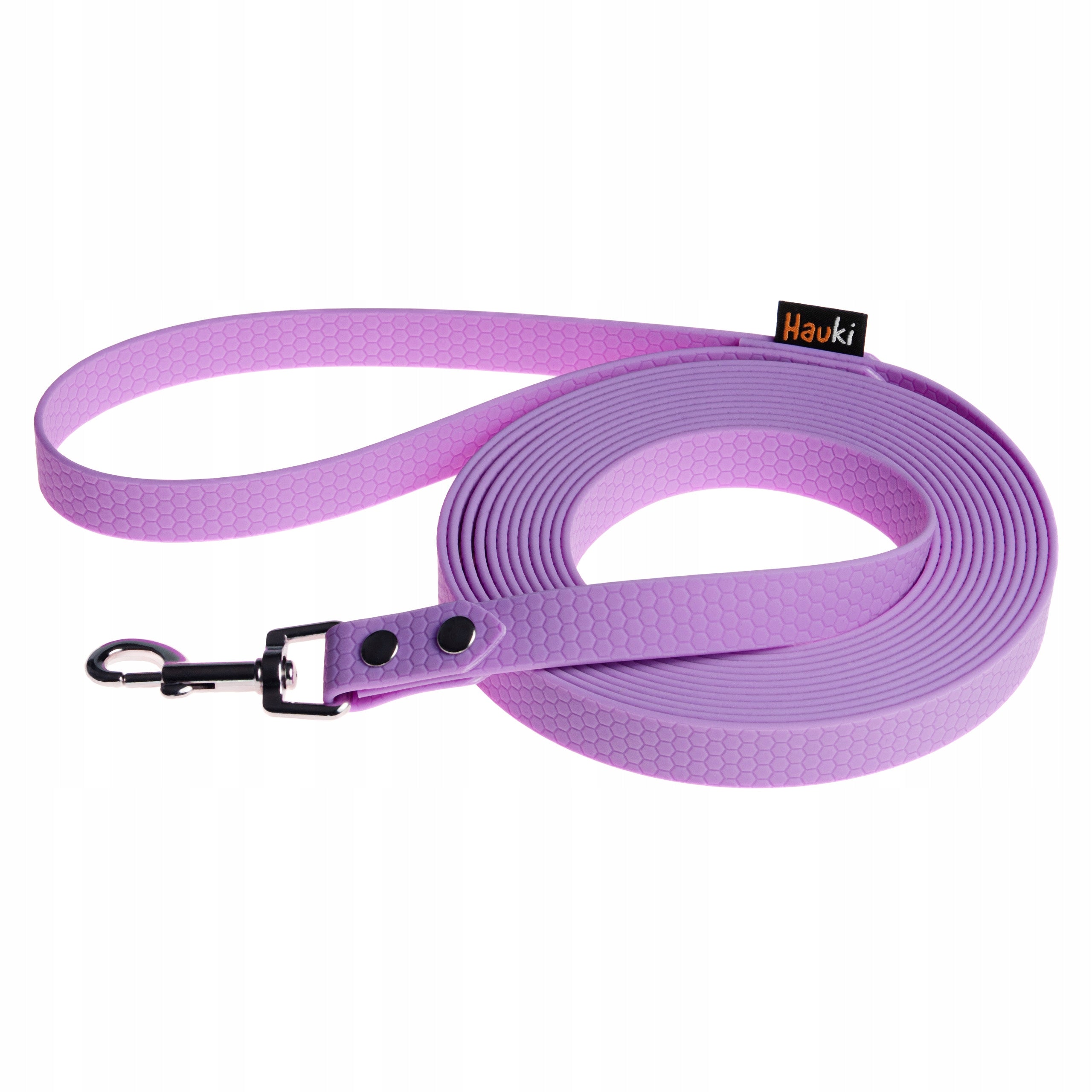 LEASH FOR LARGE 15M. TRAINING CORD. LAVENDER, SILVER ELEMENTS. HEXA
