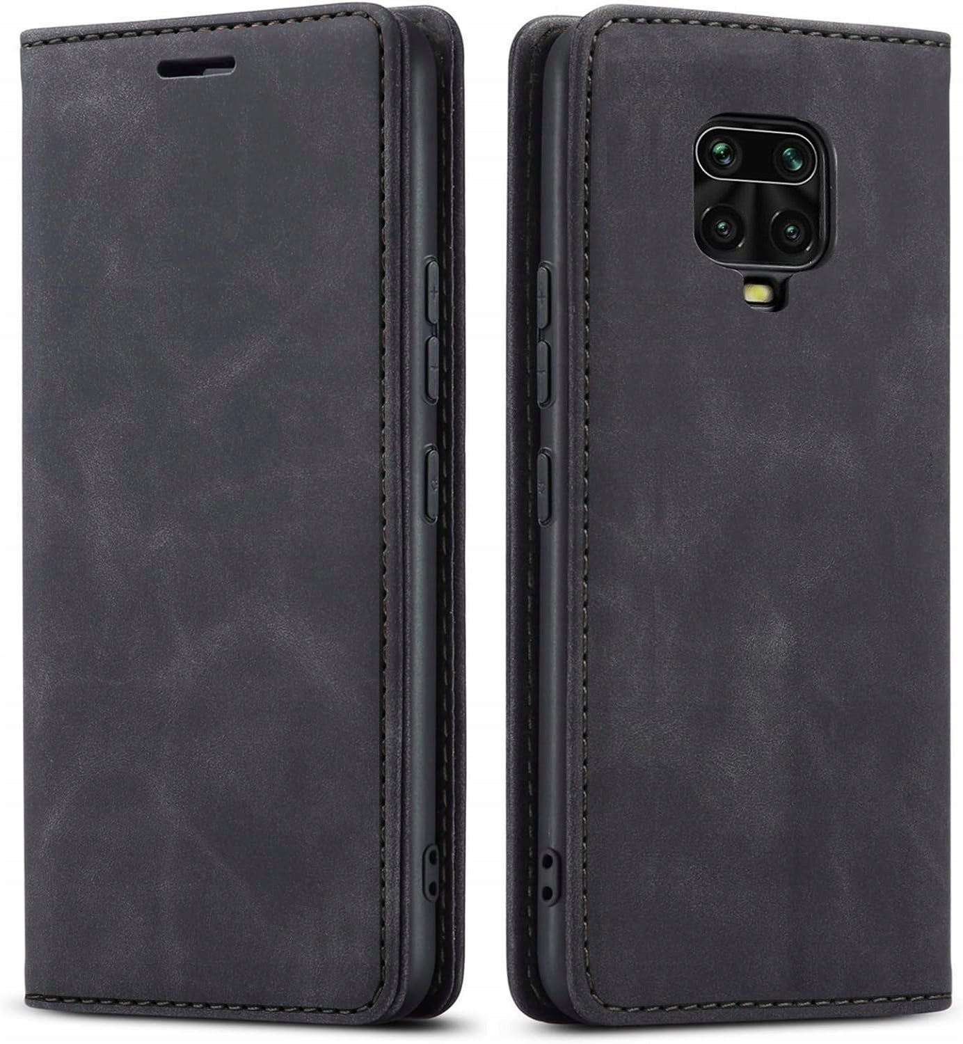 LEATHER CASE MAGNETIC SHEEP SKIN FOR XIAOMI REDMI NOTE 9 PRO / 9S +GLASS Packaging status original