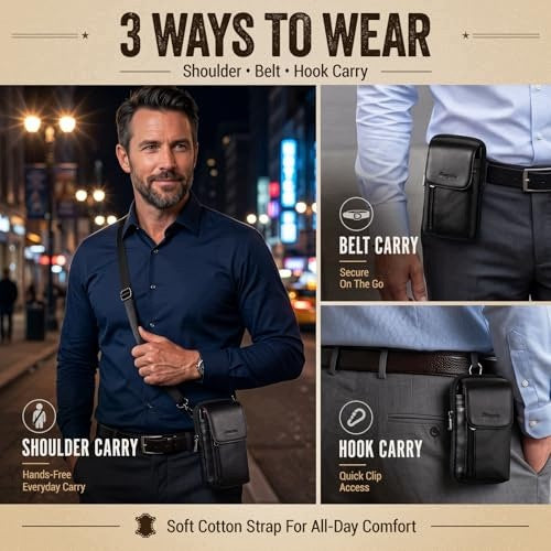 LEATHER PHONE BAG FOR MAN STRAP ARM ADJUSTABLE leather Manufacturer code SWC5908151158777