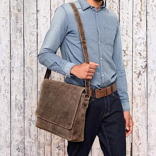 LEATHER SHOULDER BAG VINTAGE LAPTOP 15 INCHES FOR WORK GIFT FOR HOME Manufacturer code SWC5908151940877