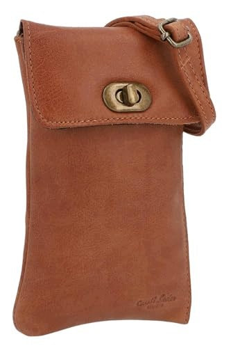 LEATHER SHOULDER BAG WOMEN'S BROWN ELIO FOR PHONE GIFT FOR HOME Brand no brand