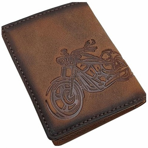 LEATHER WALLET SMALL RFID DEER PROTECTION FOR MAN GIFT FOR HOME
