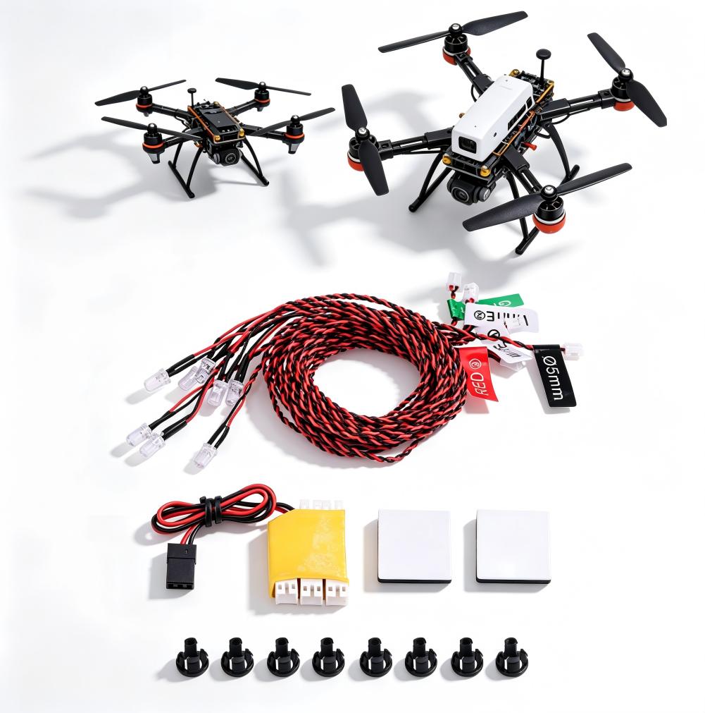 LED ANTI-COLLISION STROBE LIGHT SET 8LED FOR CAR AIRPLANE RC