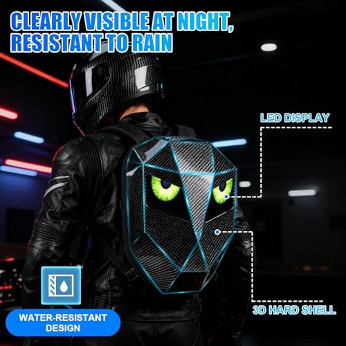 LED BACKPACK PROGRAMMABLE FOR MAN GIFT MOTORCYCLE 48X48 for home Manufacturer's catalog number Bez marki