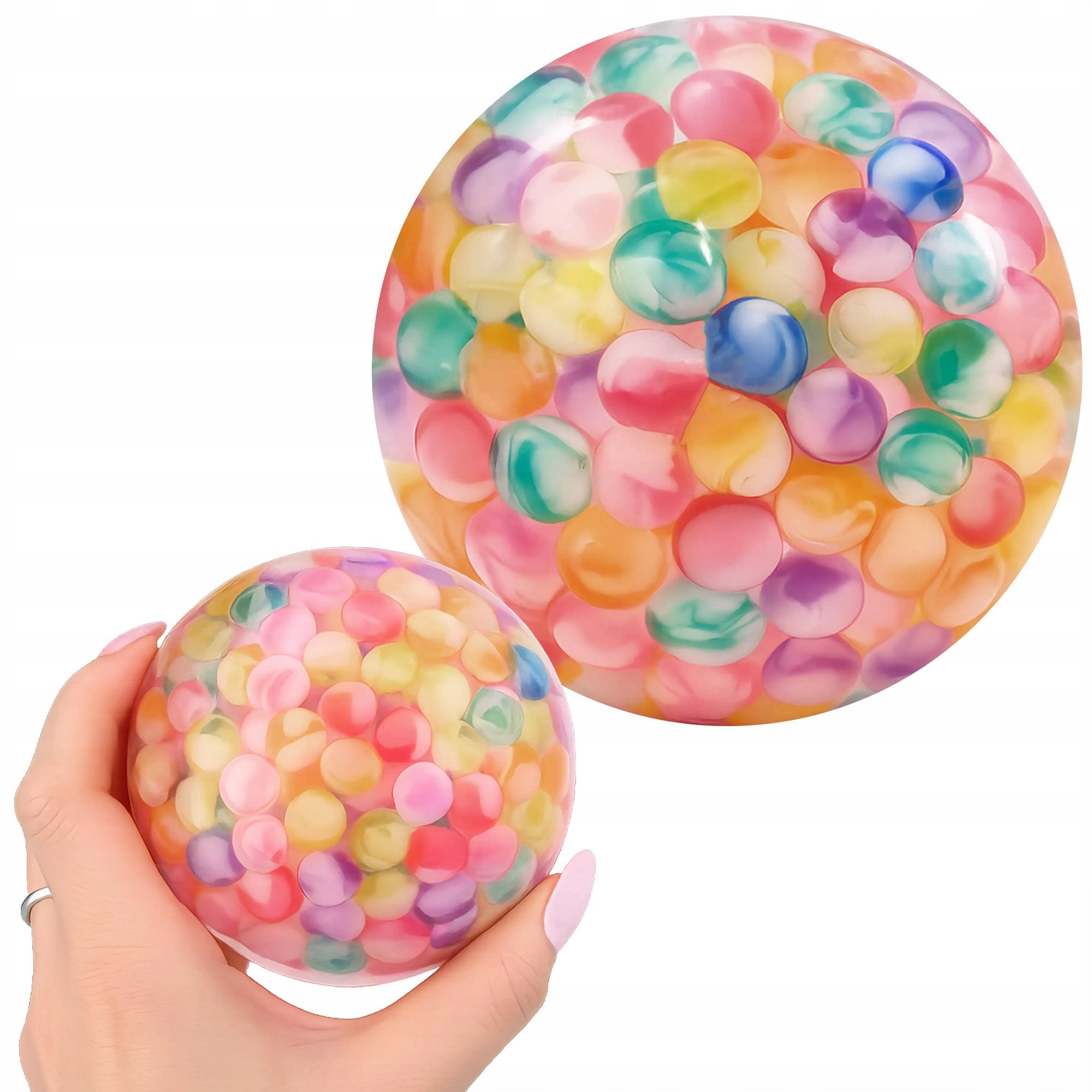 LED BALL WITH BALLS GLOWING BALL FOR CHILDREN'S PLAY 9,5CM
