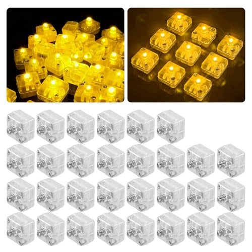 LED BALLOON LIGHTS WARM WHITE SQUARE DECORATIVE FOR BIRTHDAY 30 PCS Brand no brand