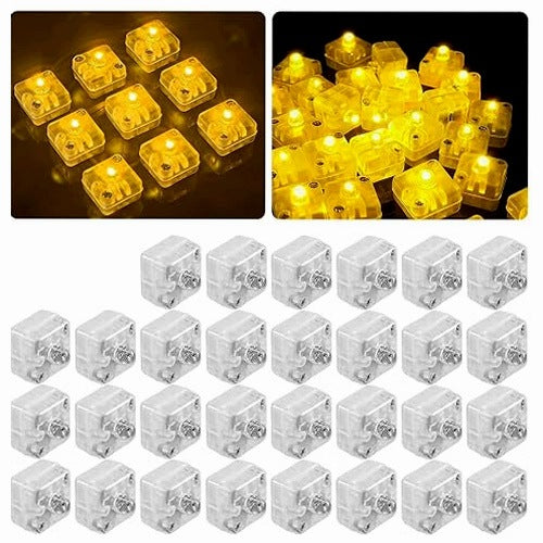 LED BALLOON LIGHTS WARM WHITE SQUARE DECORATIVE FOR BIRTHDAY 30 PCS