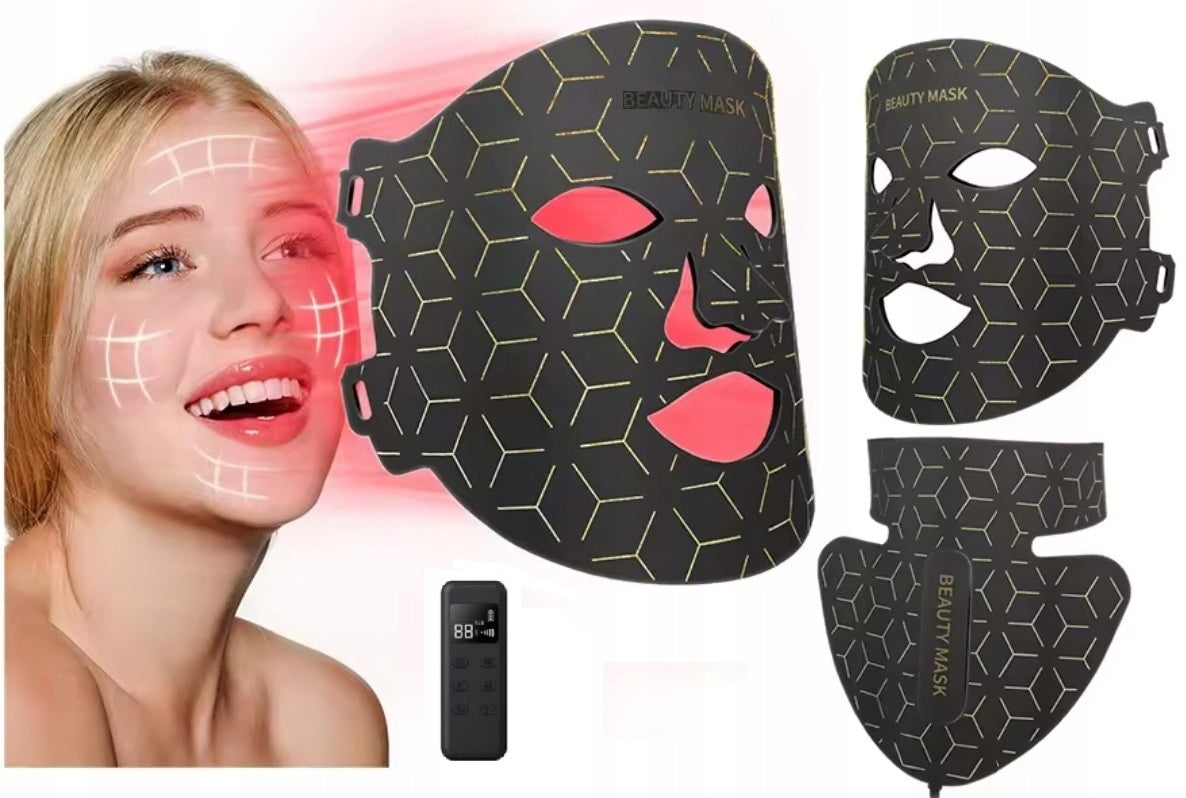 LED BEAUTY face mask neck 4in1 remote control photon therapy Manufacturer code Beauty Mask