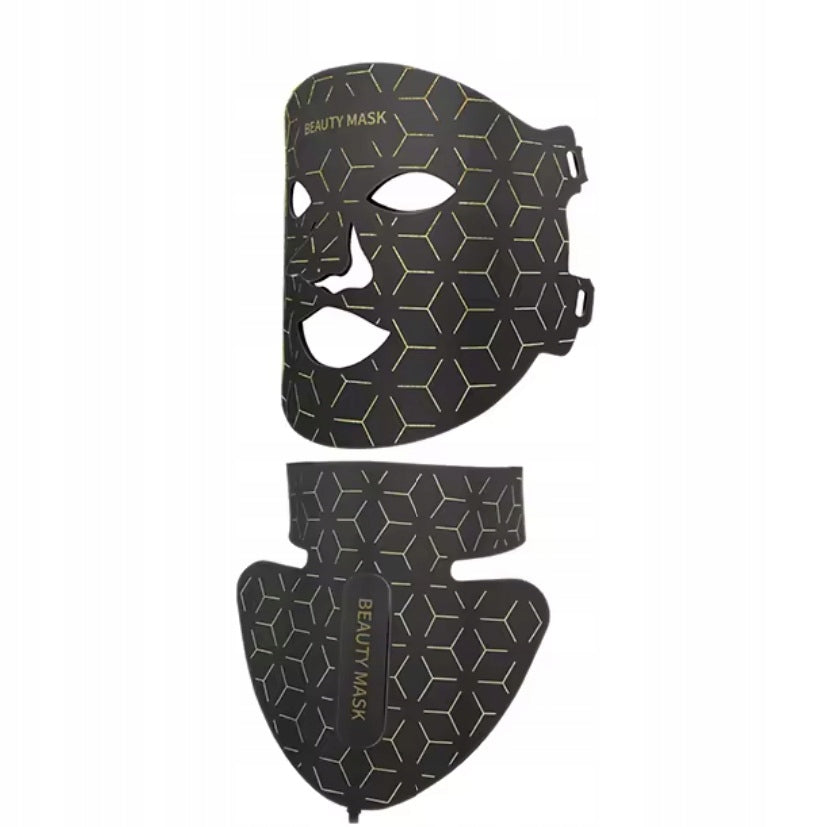 LED BEAUTY face mask neck 4in1 remote control photon therapy Packaging status original