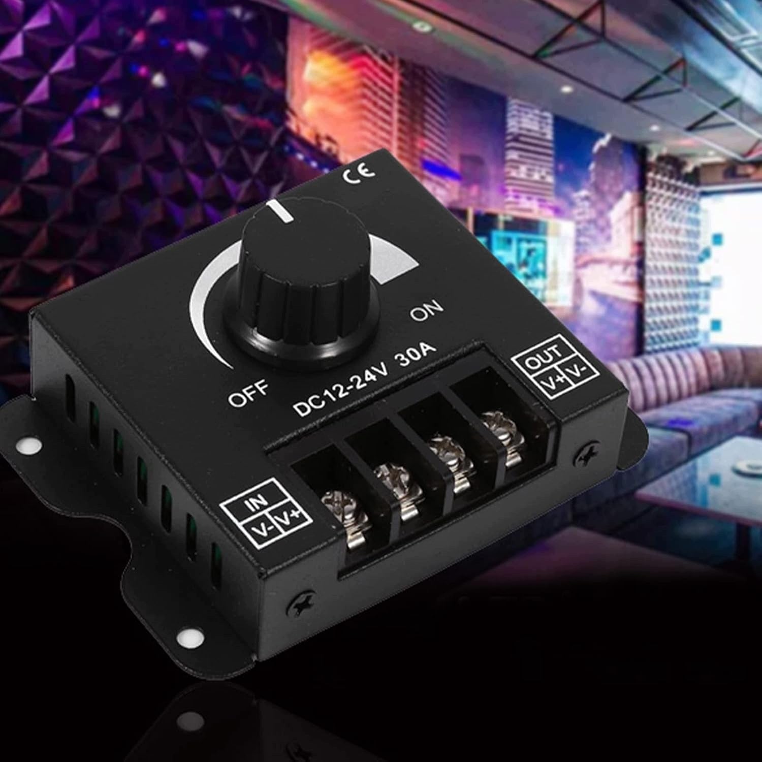 LED DIMMER CONTROLLER 12V-24V 30A SINGLE COLOR TAPE MANUAL SWITCH Brand no brand