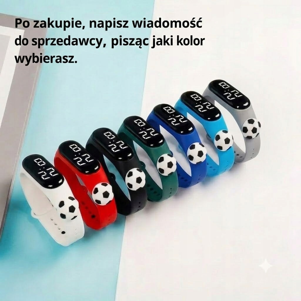 LED Electronic Watch for Kids - Soccer Ball Design. Color Mix Brand no brand