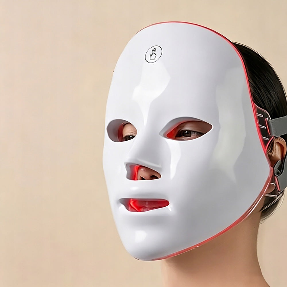 LED FACE MASK 7IN1 PHOTON THERAPY ANTI AGE TREATMENT 225*185MM Customs tariff code 90189084