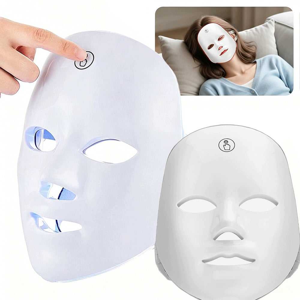 LED FACE MASK 7in1 PHOTONIC THERAPY ANTI AGE LIGHT TREATMENT