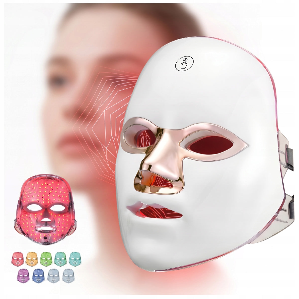 LED FACE MASK FOR RED LIGHT THERAPY IN THE COMFORT OF YOUR HOME - LED