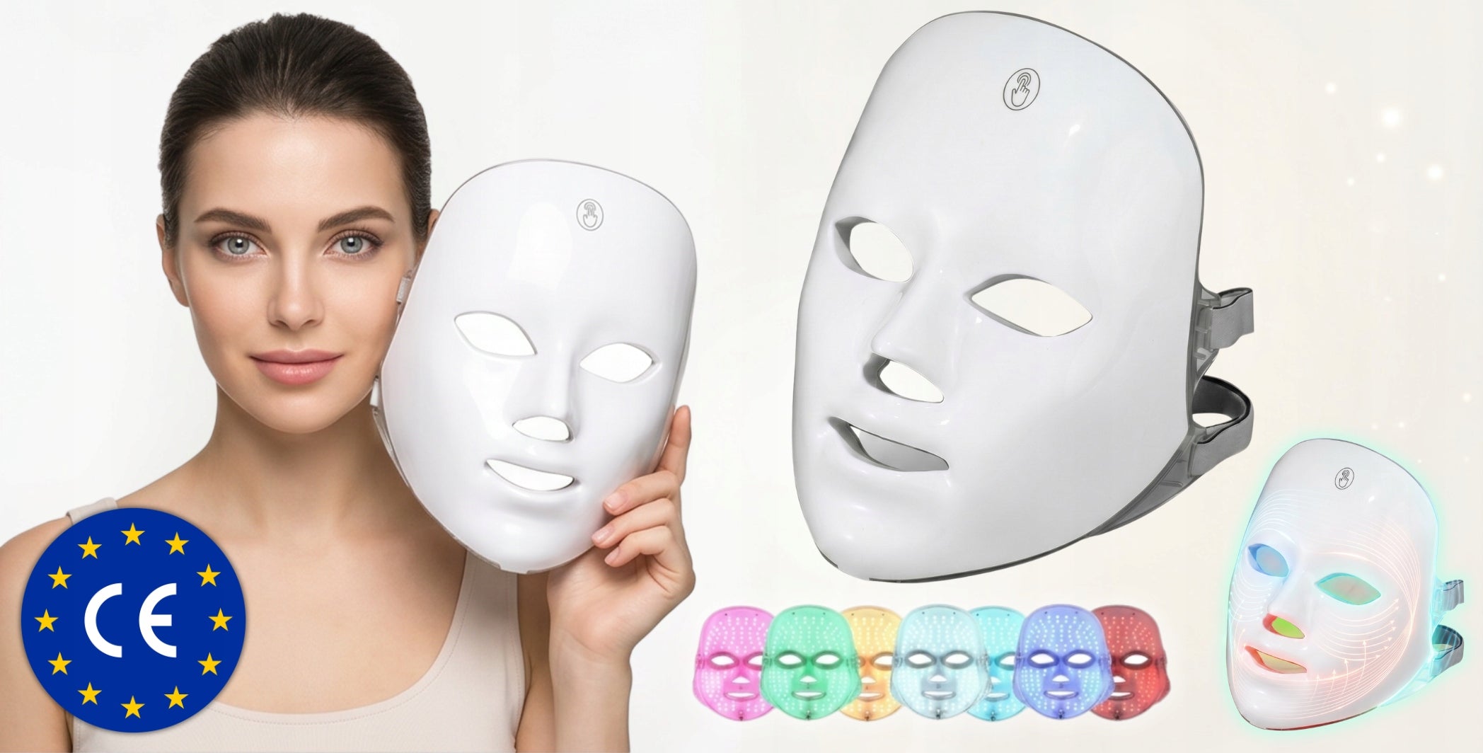 LED FACE MASK - HELP WITH SIGNS OF AGING FACIAL SKIN REGENERATION Packaging status original