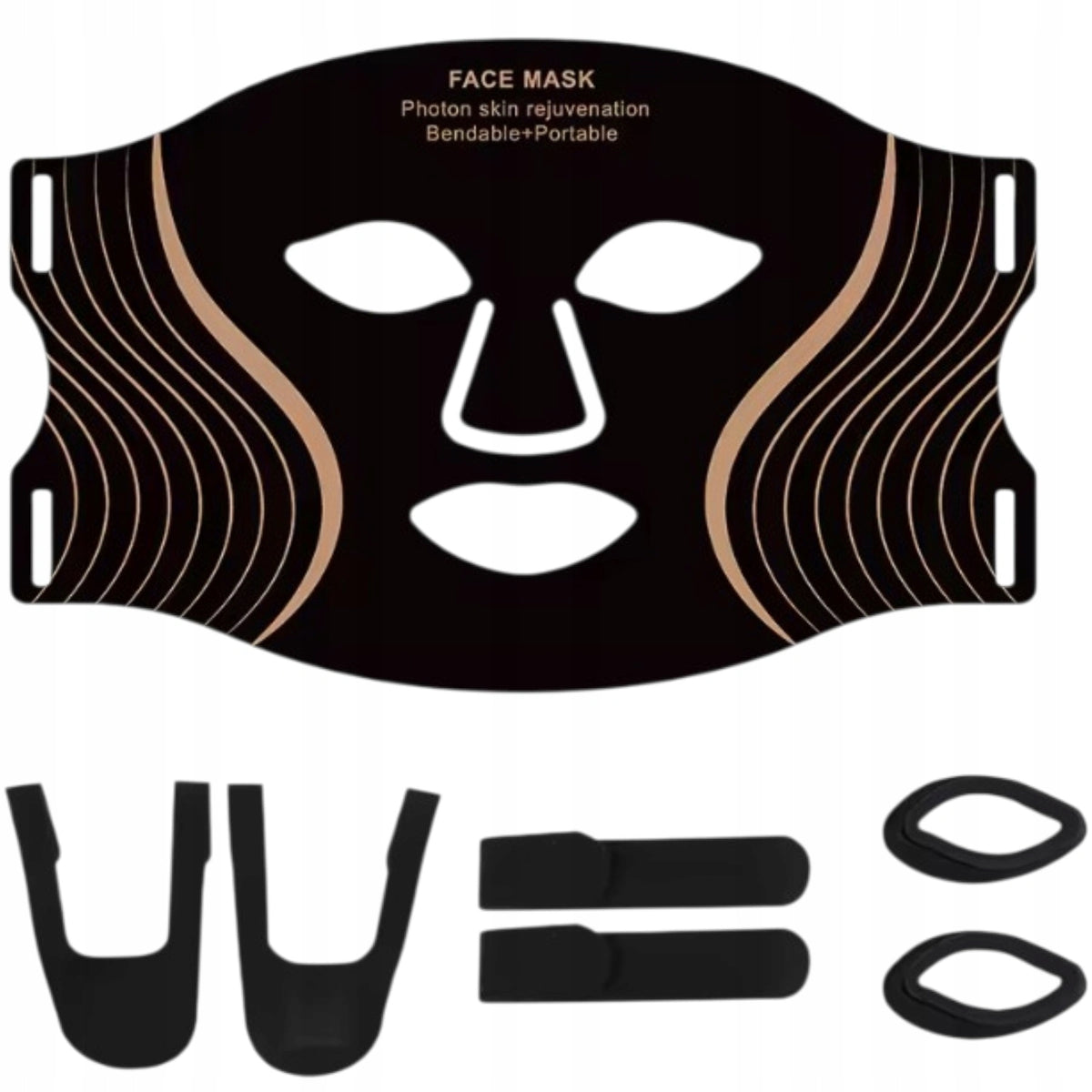 LED FACE MASK HOME SPA 7 COLORS LIGHT THERAPY PHOTON THERAPY Medical device no