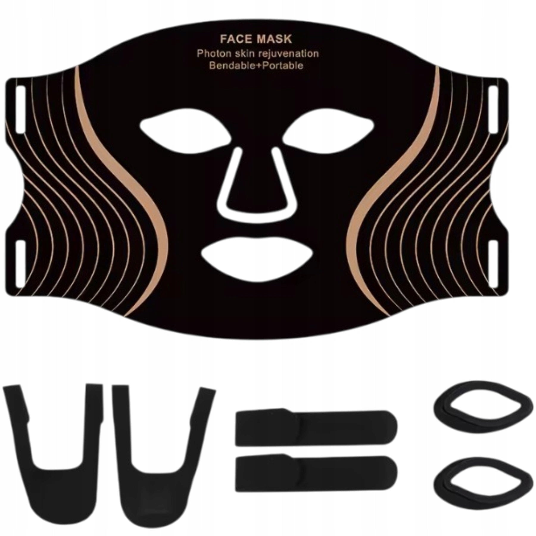 LED FACE MASK HOME SPA 7 COLORS LIGHT THERAPY PHOTON THERAPY Medical device no