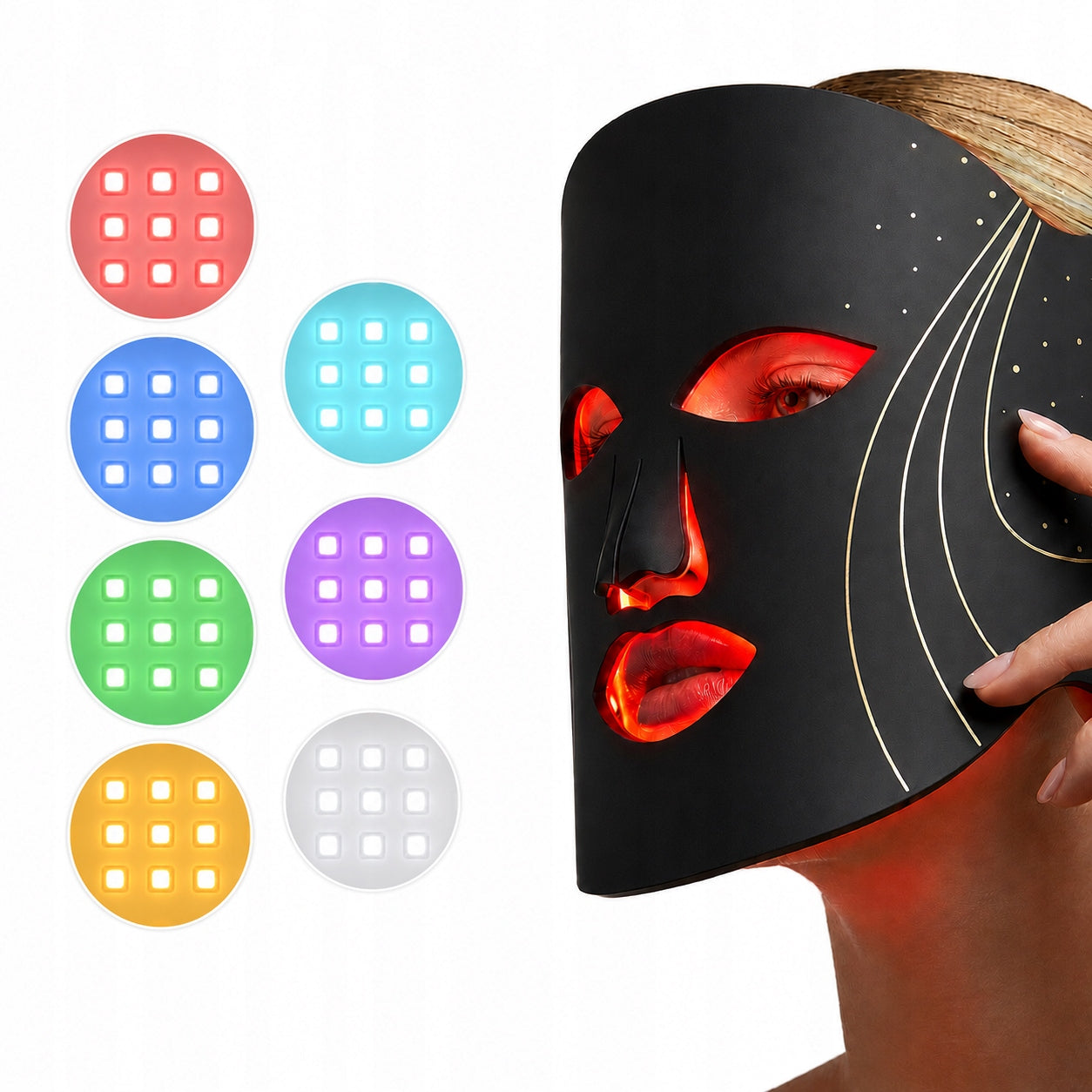LED FACE MASK PHOTON THERAPY LIFTING REJUVENATION Packaging status original