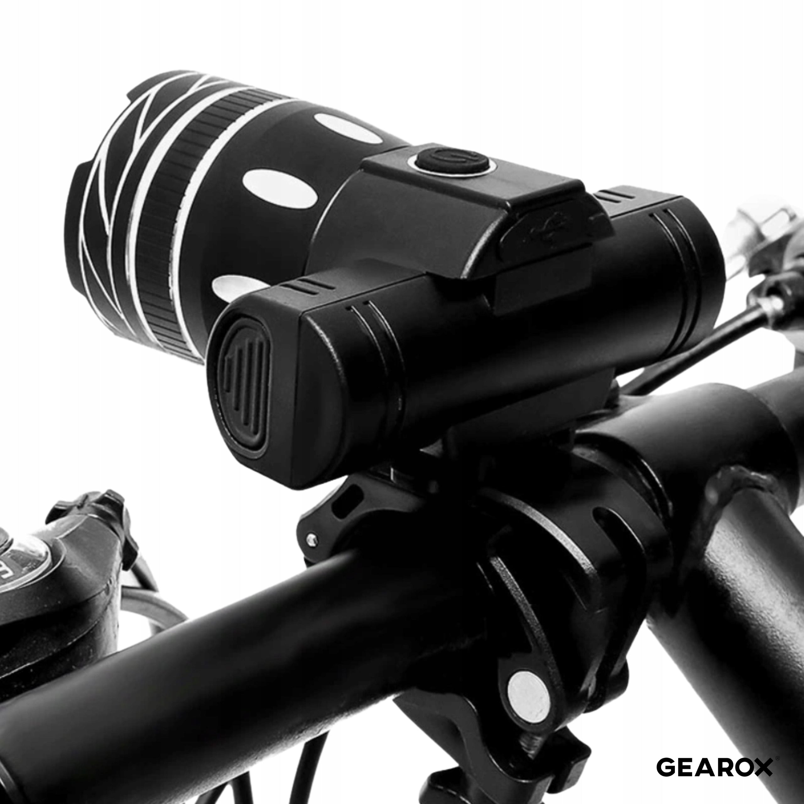 LED FLASHLIGHT USB BICYCLE STRONG WATERPROOF XML-T6 CREE Model LAMPKA ROWEROWA LED USB