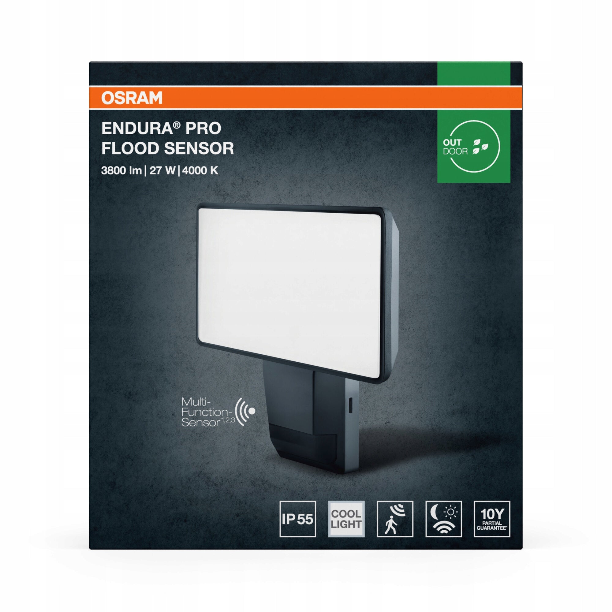 LED FLOODLIGHT OSRAM LEDVANCE ENDURA 27W 4000K SENSOR Manufacturer code 2206553