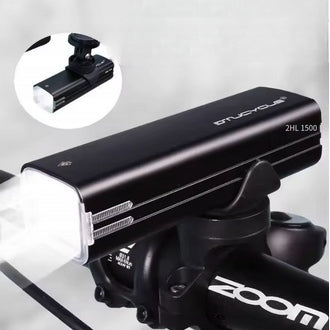 LED FRONT BIKE LIGHT 1500LM + HORN AND REMOTE CONTROL Light beam 1500 lm