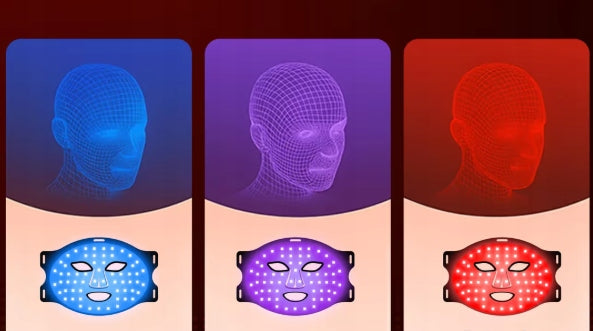 LED Face Mask Light Therapy Skin Care Black Manufacturer code MICEYLIVE