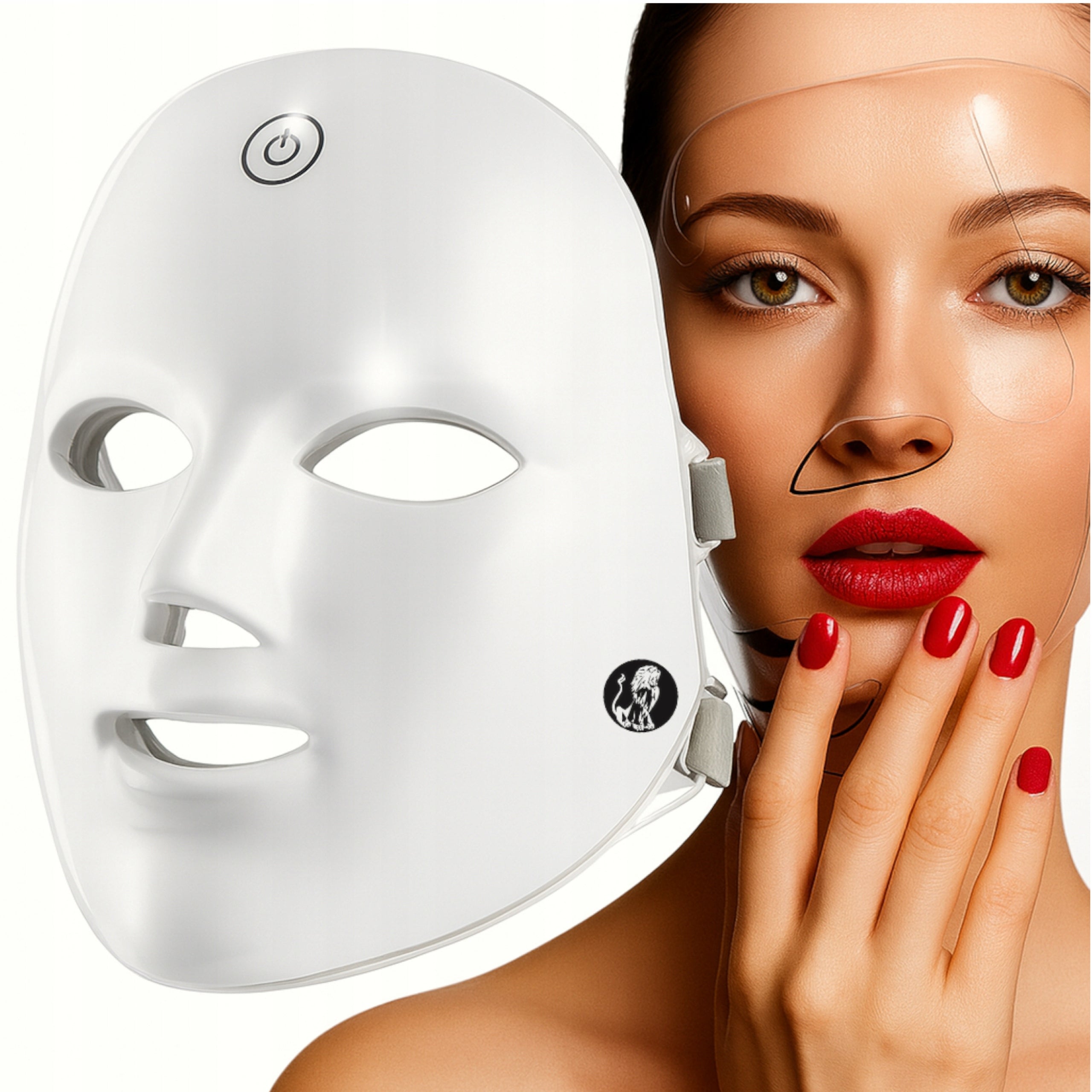 LED Face Mask Phototherapy Anti-Aging Wireless Lifting 91diode 8in1