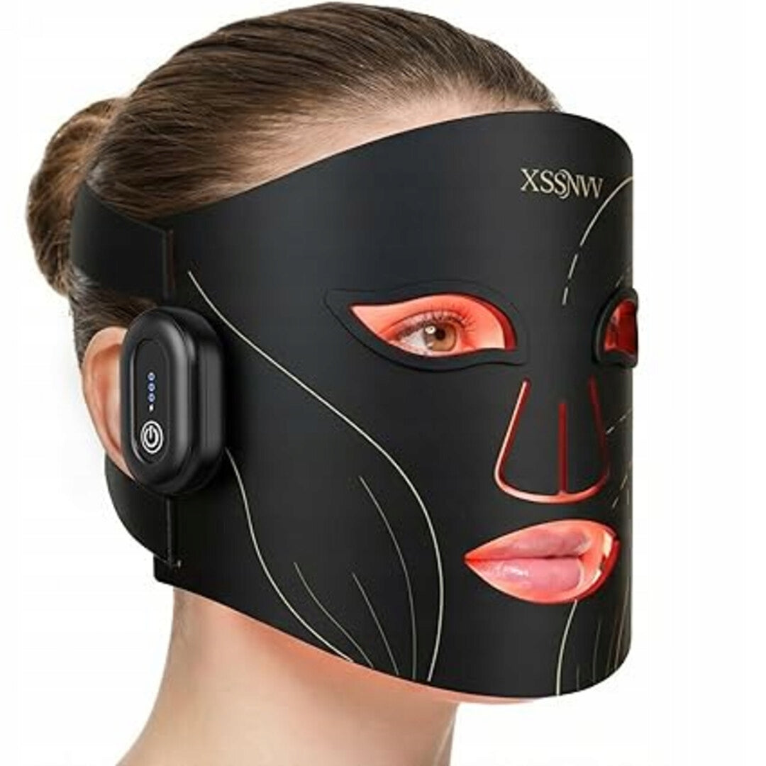 LED Face Mask Wireless Light Therapy 4 Modes Medical device no