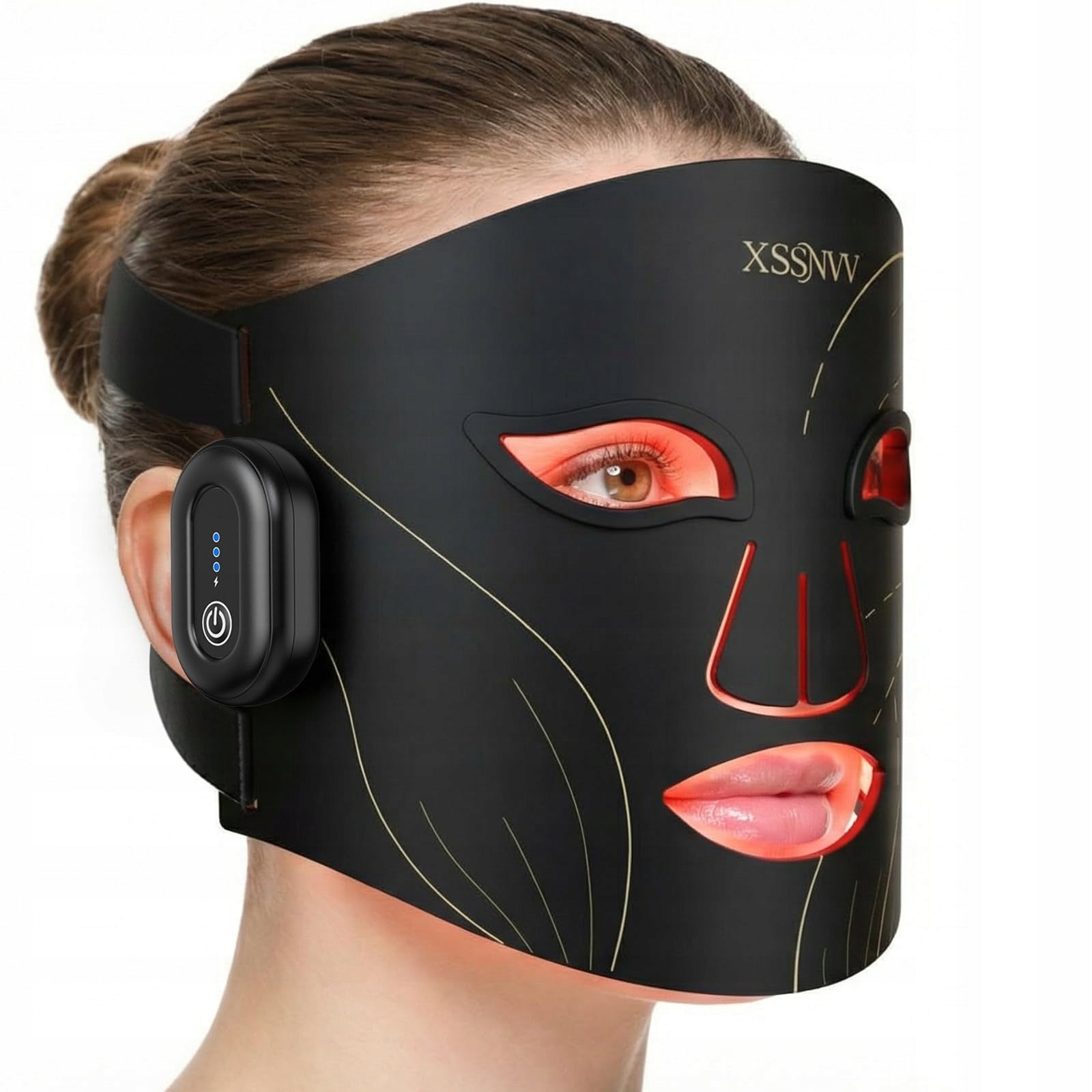 LED Face Mask Wireless Light Therapy 4 Modes