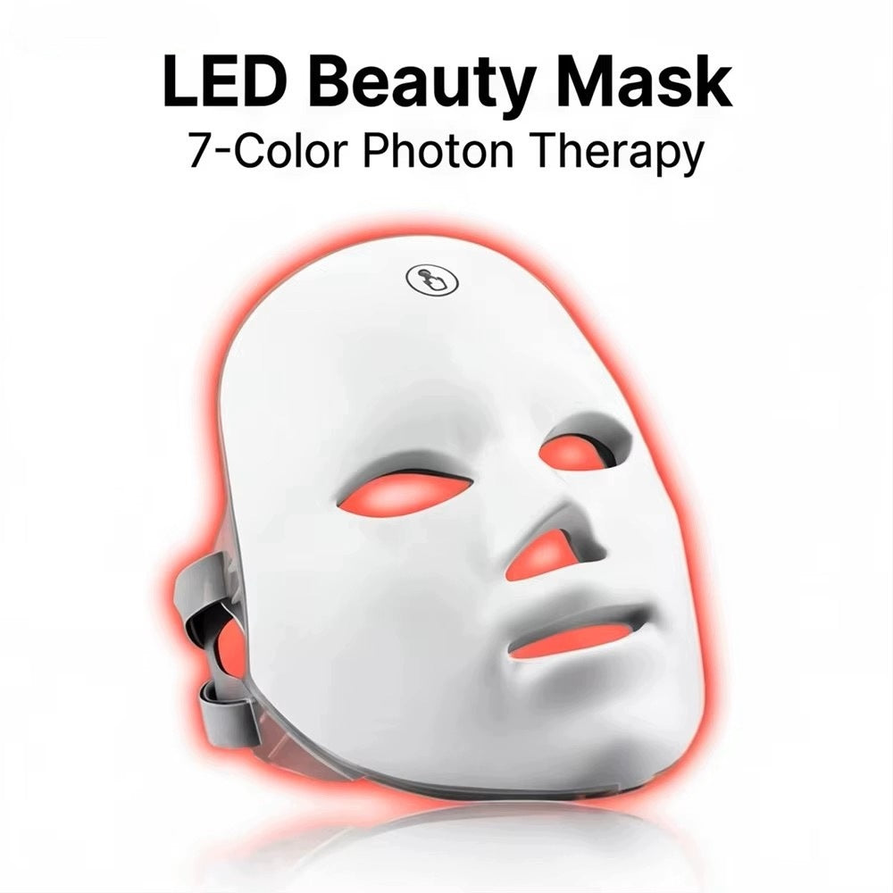 LED Face Photon Therapy Mask 7 Colors Anti-Acne