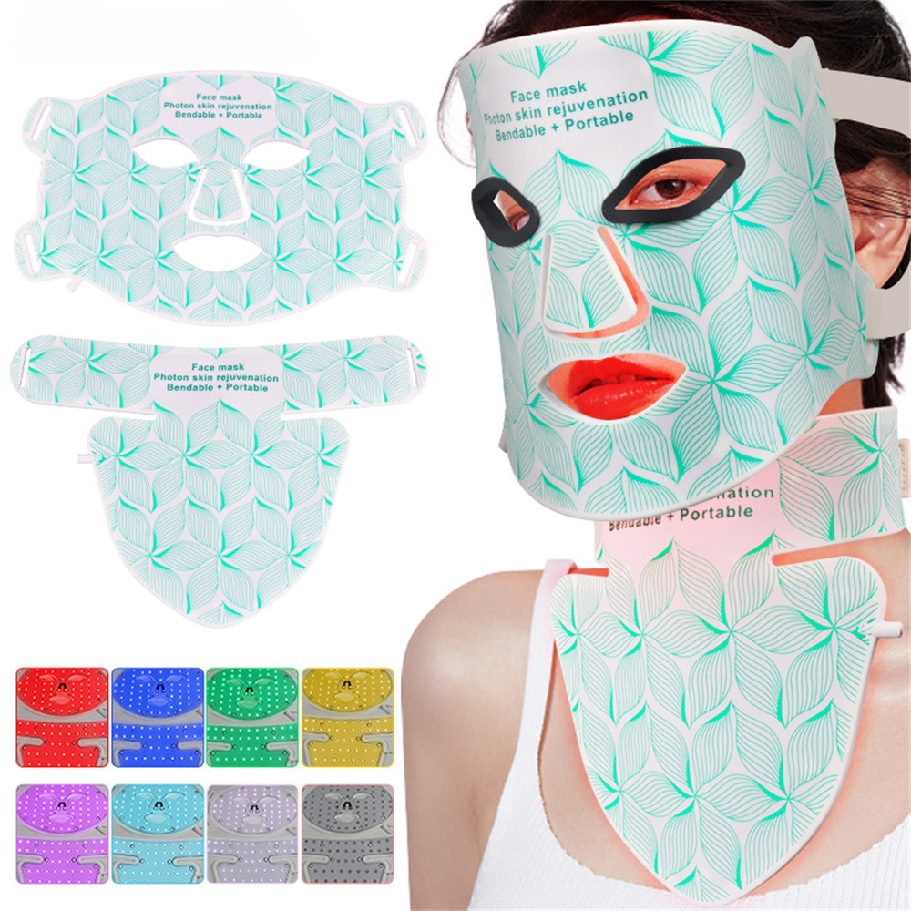 LED Face and Neck Mask 8 Colors Light Red Infrared. Packaging status original